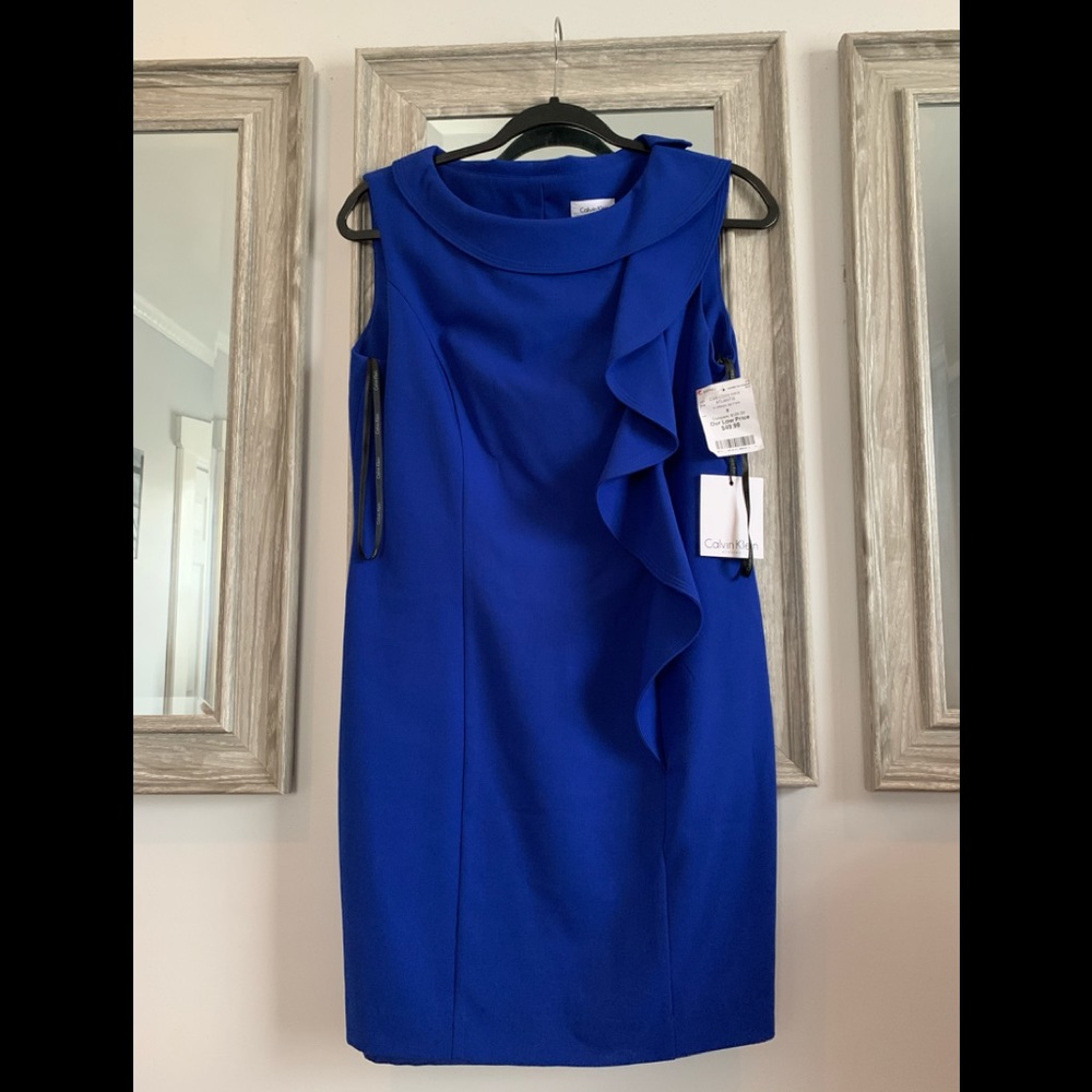 Calvin Klein royal blue dress